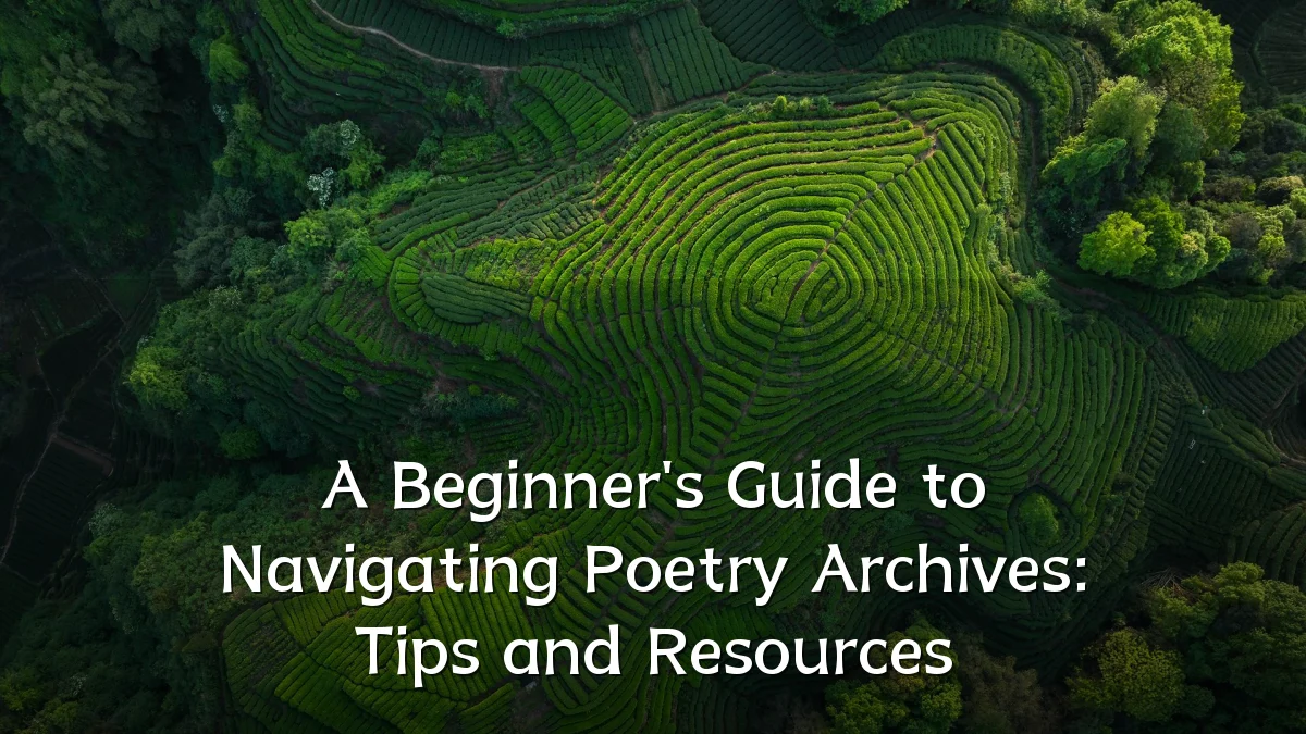 A Beginner's Guide to Navigating Poetry Archives: Tips and Resources