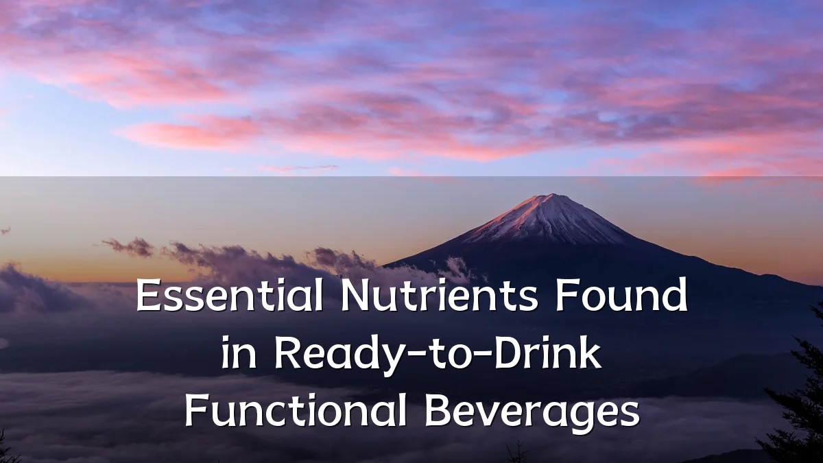 Essential Nutrients Found in Ready-to-Drink Functional Beverages