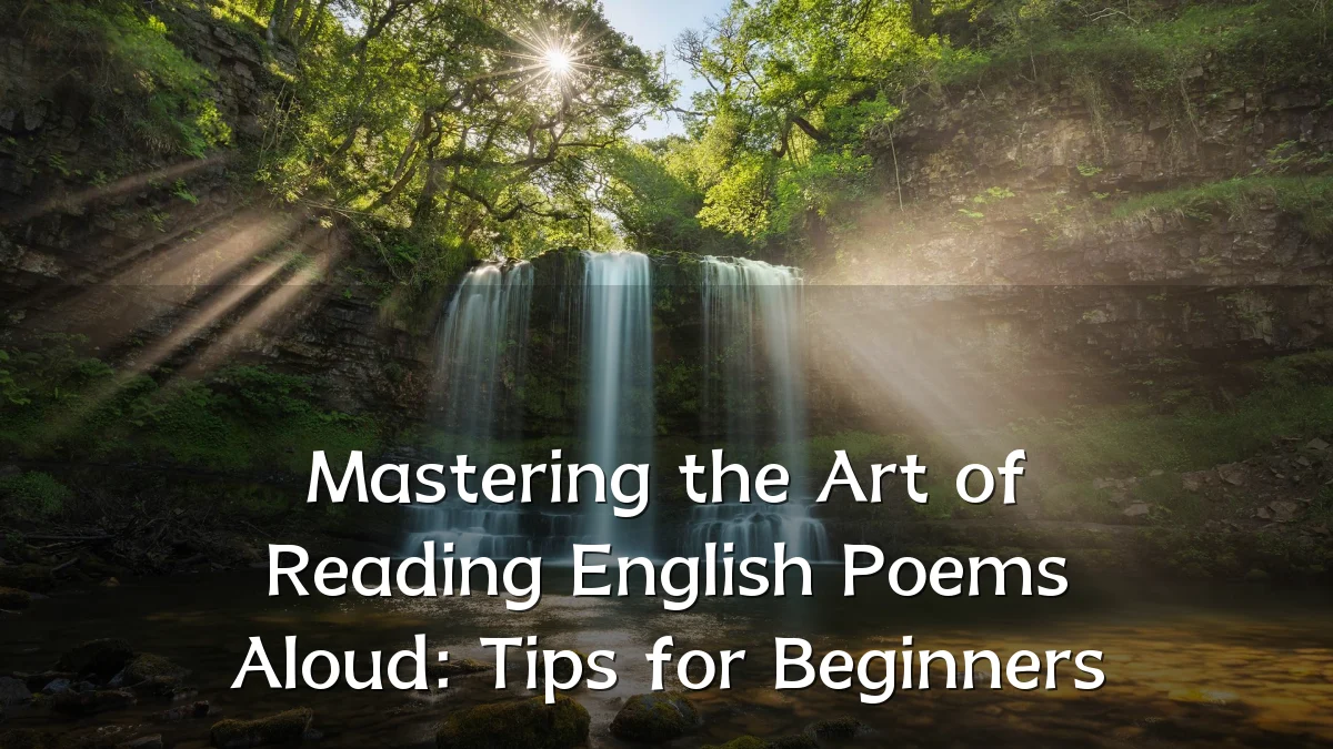Mastering the Art of Reading English Poems Aloud: Tips for Beginners