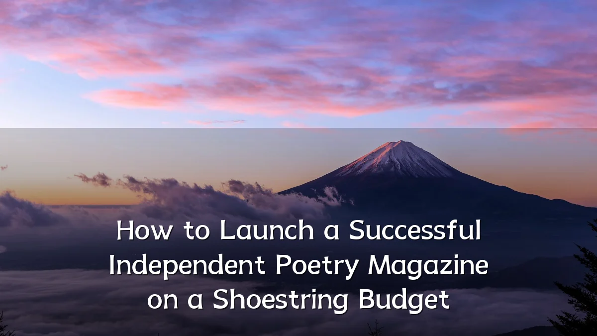 How to Launch a Successful Independent Poetry Magazine on a Shoestring Budget