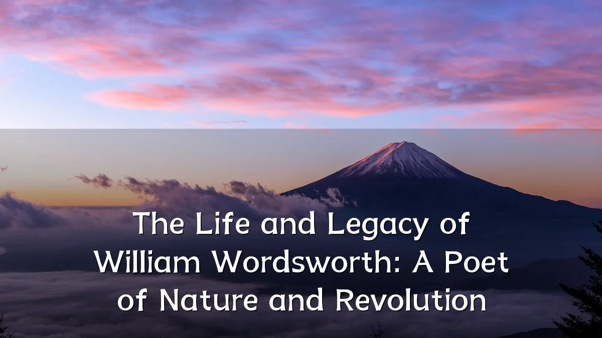 The Life and Legacy of William Wordsworth: A Poet of Nature and Revolution