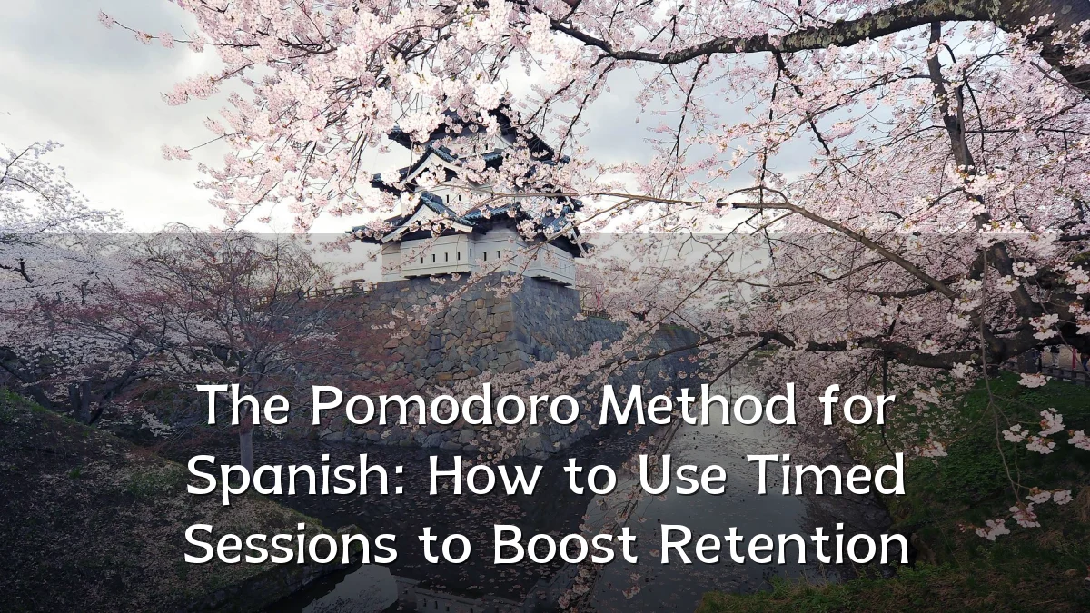 The Pomodoro Method for Spanish: How to Use Timed Sessions to Boost Retention