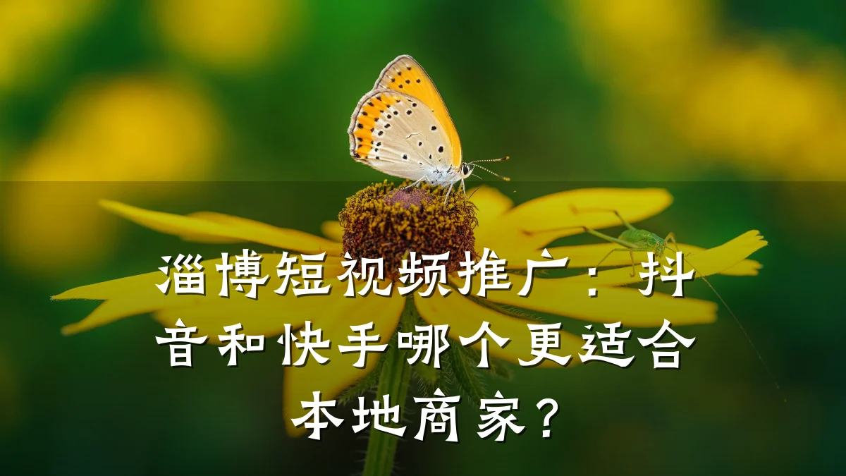 淄博短视频推广：抖音和快手哪个更适合本地商家？