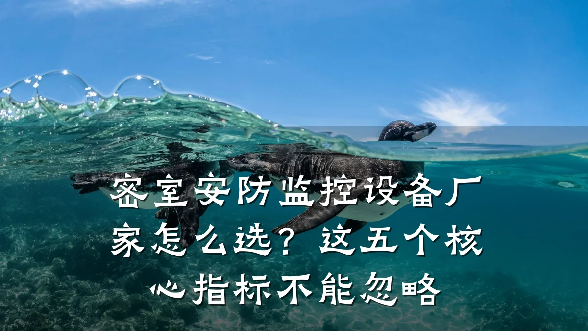 密室安防监控设备厂家怎么选?这五个核心指标不能忽略